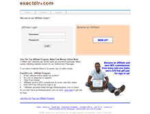 Tablet Screenshot of affiliates.exactdir.com